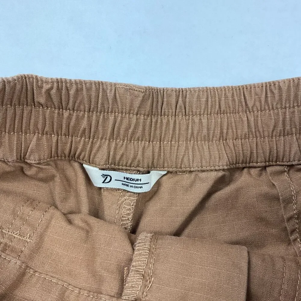 Duck Camp Womens Utility High Rise Gruene Chino Shorts Brown Outdoor Hiking M
